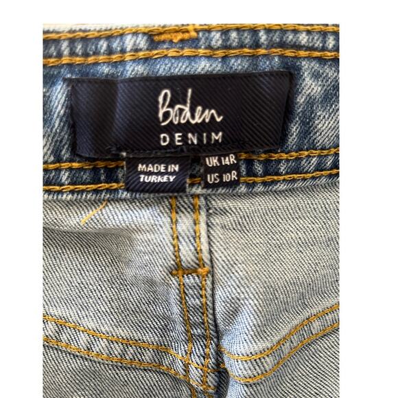 Boden Cavendish Denim Mini Skirt with contrast pockets 14R - Picture 8 of 10